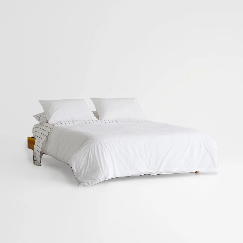 Stonewash Cotton Duvet - White