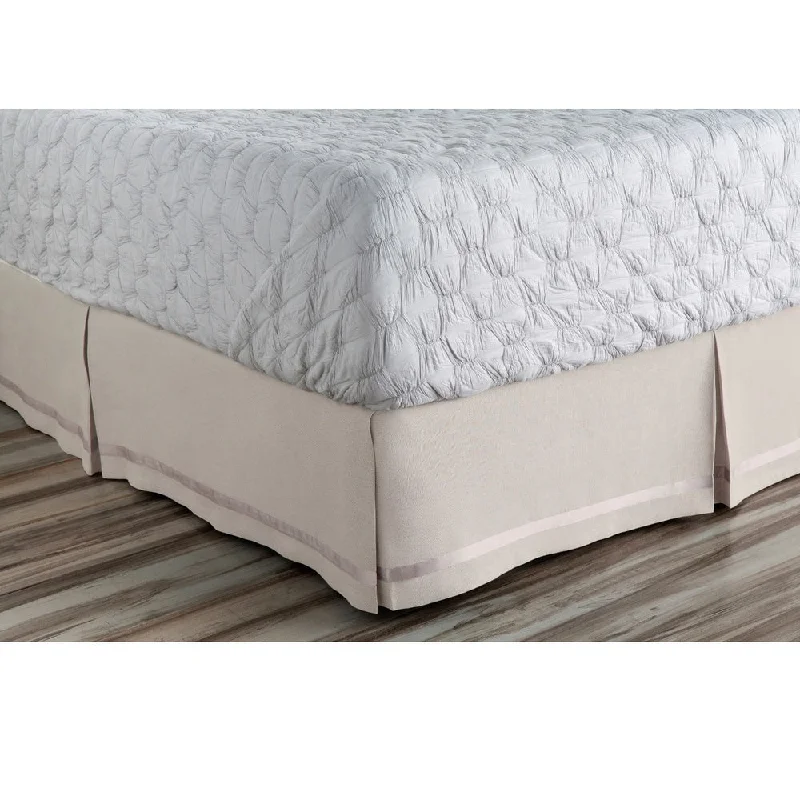 Abdiel Geometric Linen/Polyester Bed Skirt