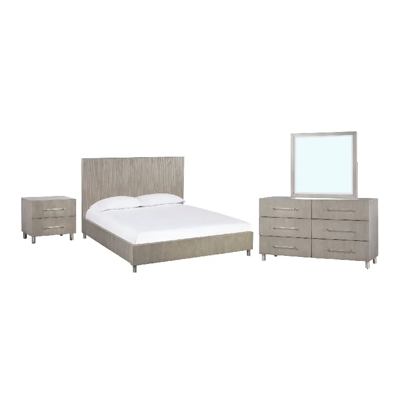 Argento 6 Piece Full Platform Bedroom