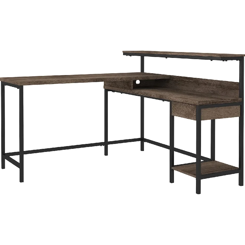 Arlenbry L-Desk - Gray