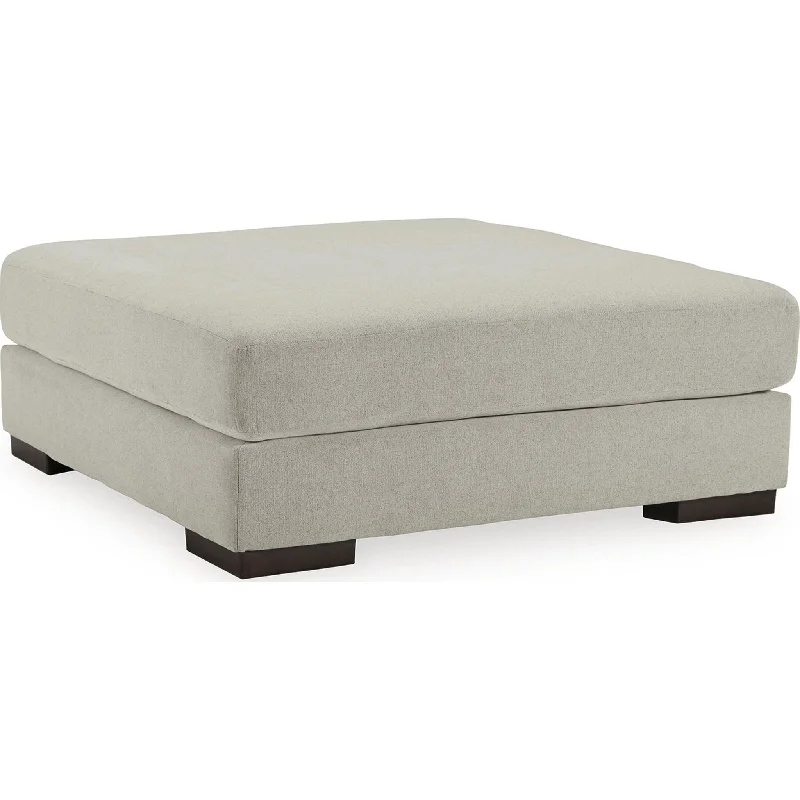 Artsie Oversized Accent Ottoman - Ash