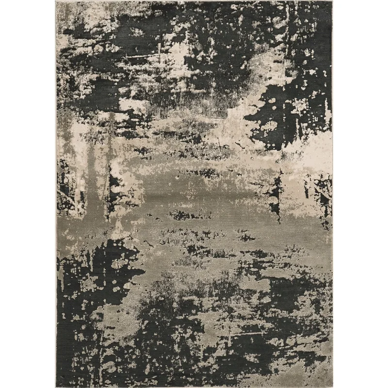 Asbury Silver/Charcoal Eclipse Area Rug - 5' x 8'