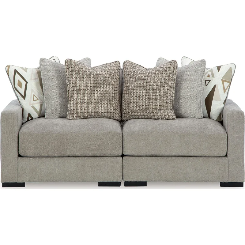 Aslan Court 2 Piece Sectional - Pebble