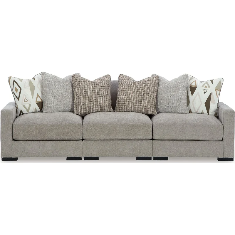 Aslan Court 3 Piece Sectional - Pebble