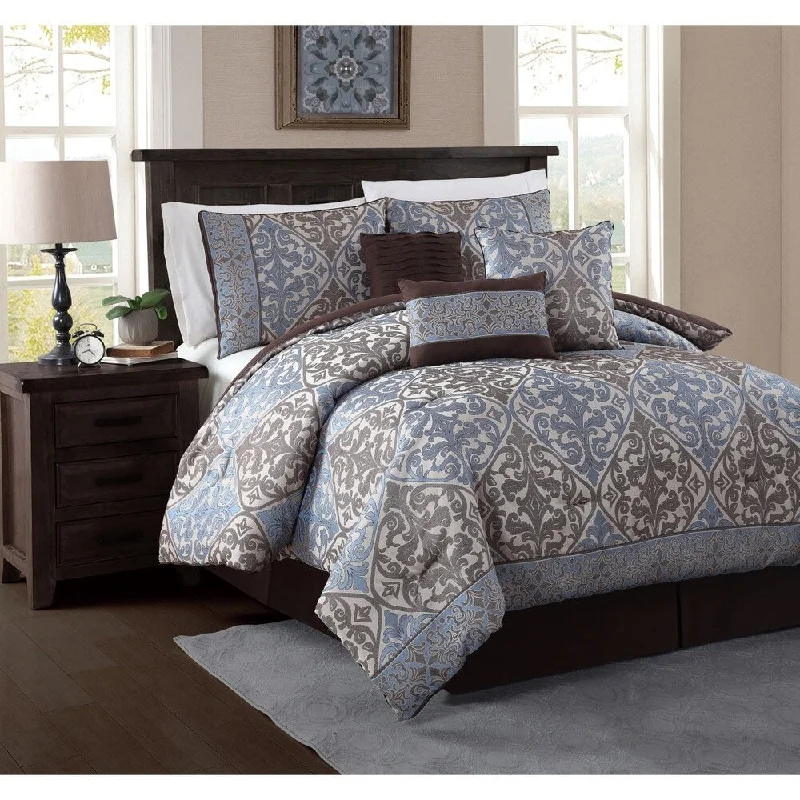 Avondale Manor Jesse Ornate Jacquard 7-piece Comforter Set