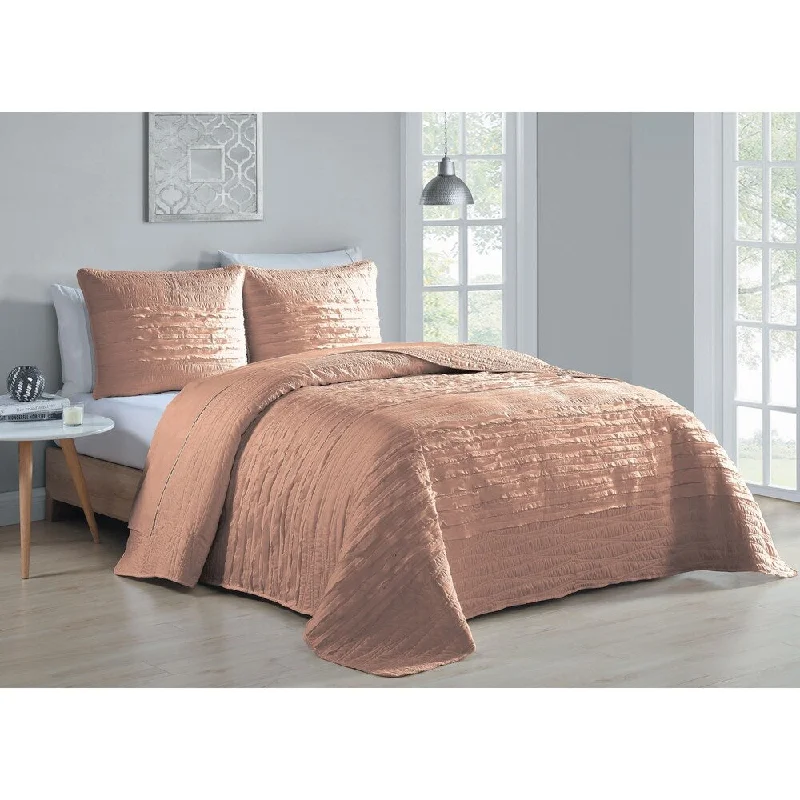 Avondale Manor Martika 3pc Quilt Set - King - Red