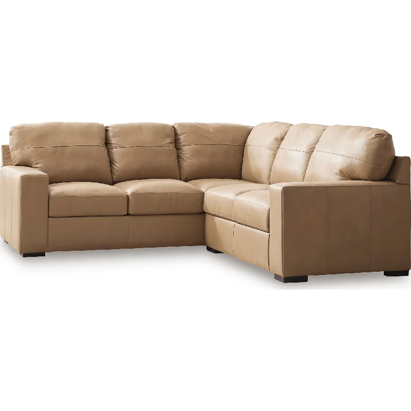 Bandon 2 Piece Sectional - Toffee