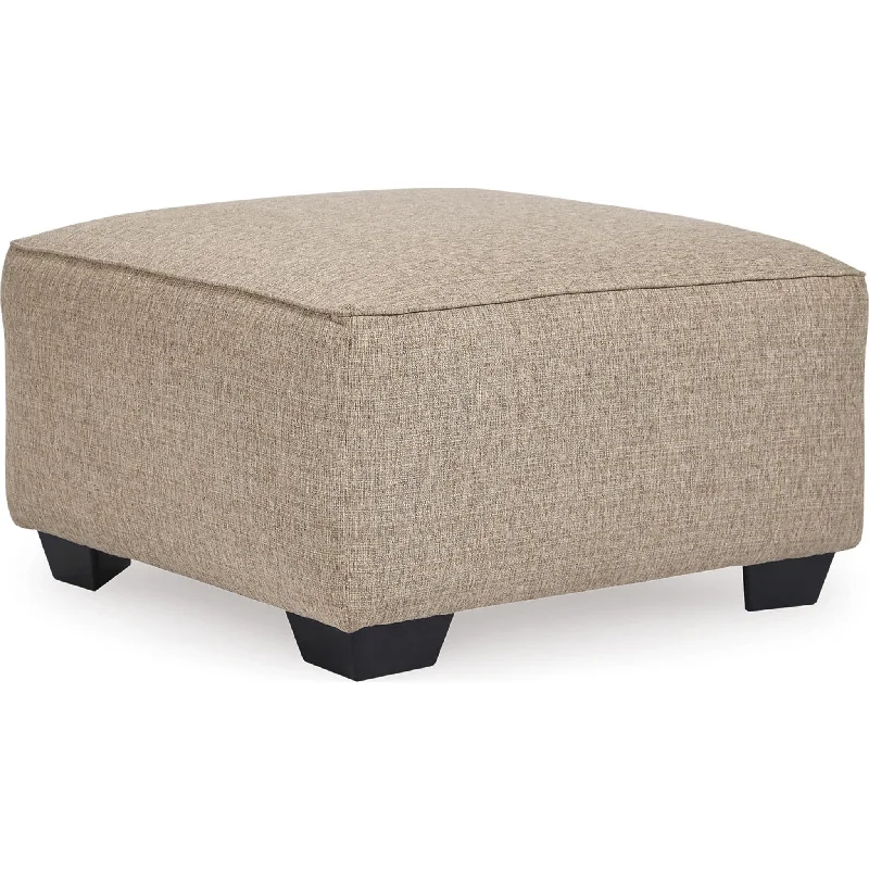 Bartlett Oversized Accent Ottoman - Hemp