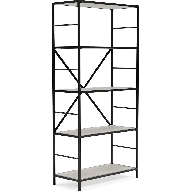 Bayflynn Bookcase - White/Black