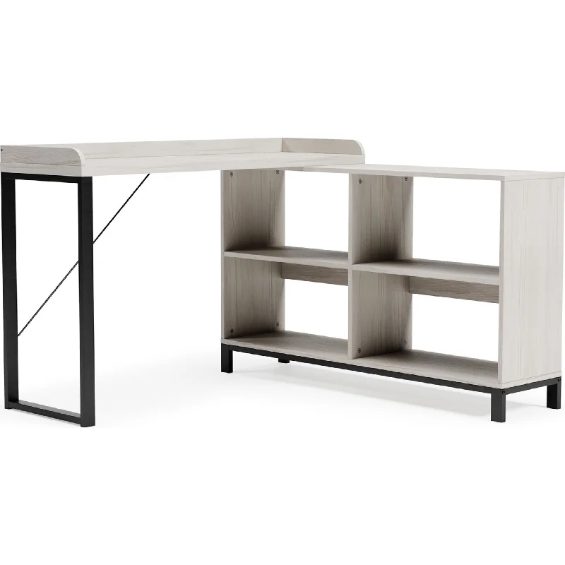 Bayflynn L-Desk - White/Black