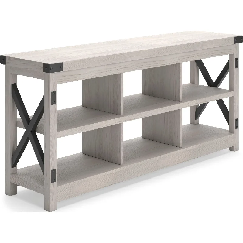 Bayflynn TV Stand - White/Black