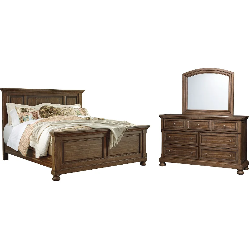 Baymore 5 Piece Bedroom Package - Medium Brown