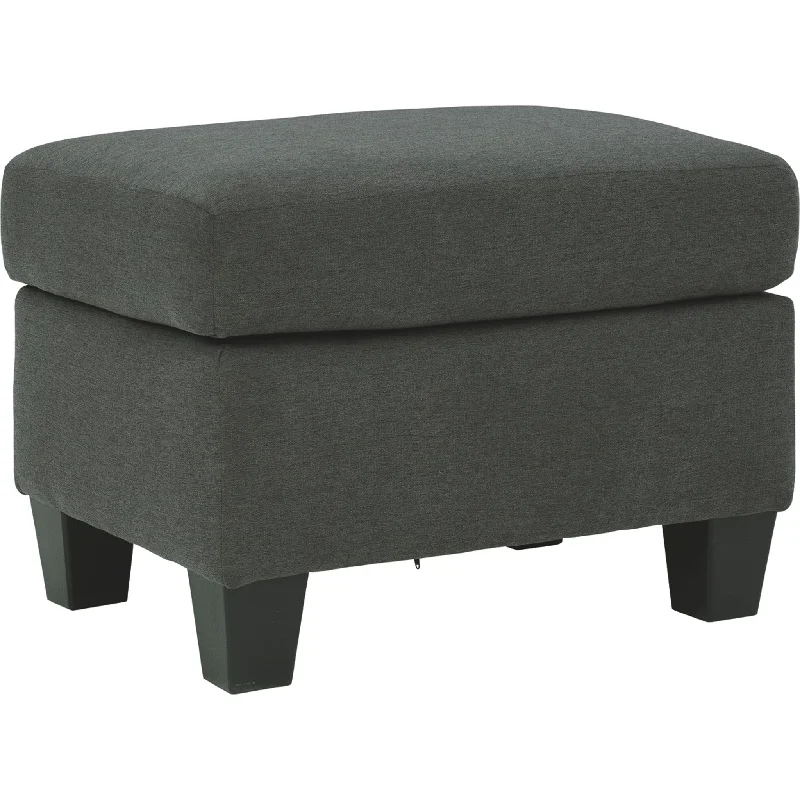 Bayonne Ottoman - Charcoal