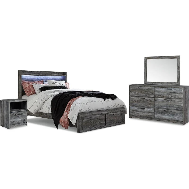 Baystorm 6 Piece Queen Bedroom - Gray