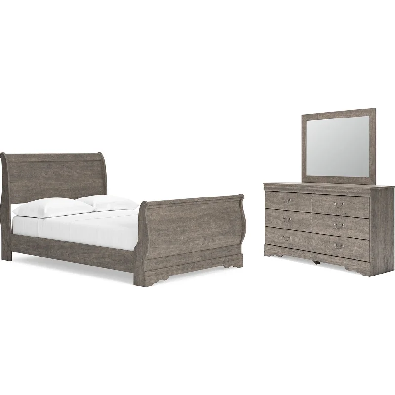 Bayzor 5 Piece Full Bedroom - Gray