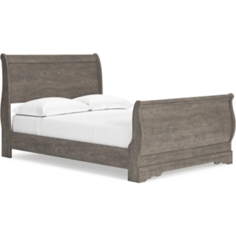 Bayzor Full Sleigh Bed - Gray