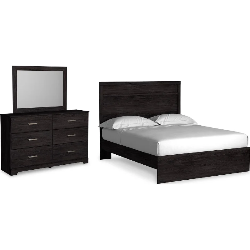 Belachime 5 Piece Queen Panel Bedroom - Black