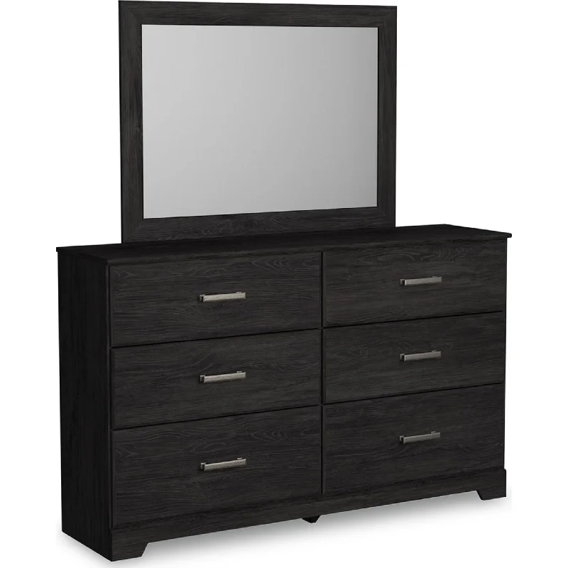 Belachime Dresser and Mirror - Black