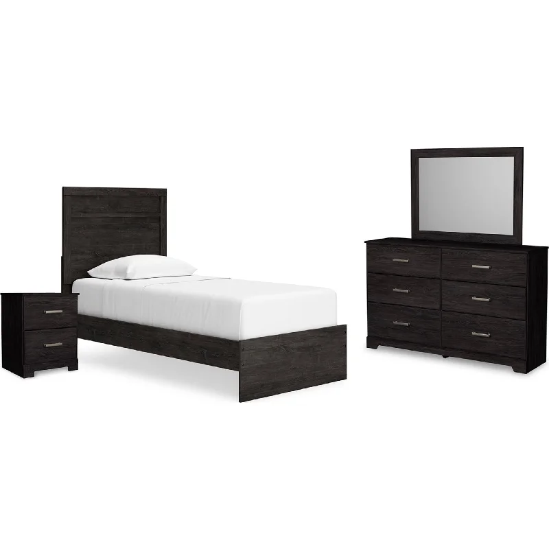 Belachime 6 Piece Panel Bedroom - Black