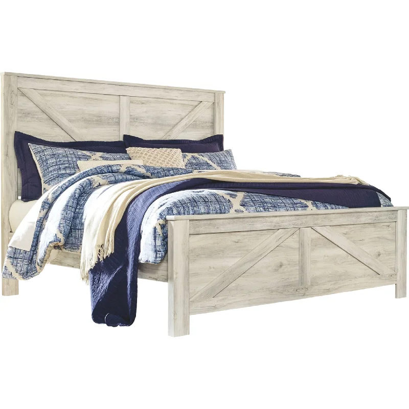 Bellaby King Panel Bed - White Wash