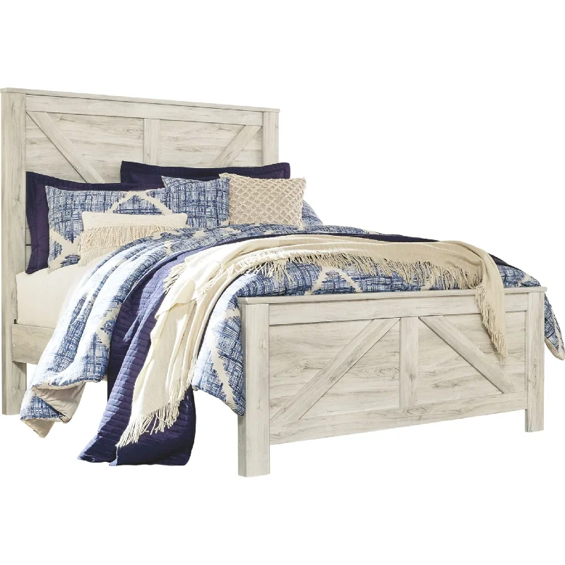 Bellaby Queen Panel Bed - White Wash