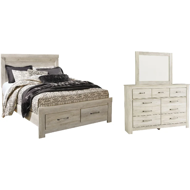 Bellaby 5 Piece Queen Storage Bedroom - Whitewash