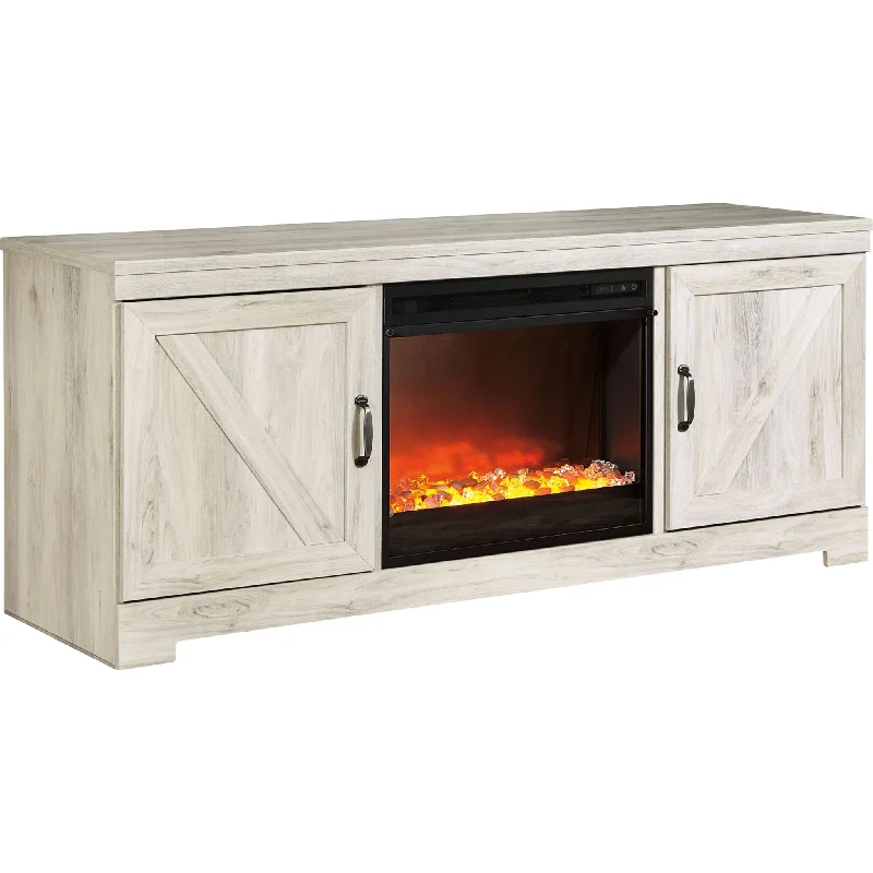 Bellaby Entertainment Unit with Fireplace - Whitewash