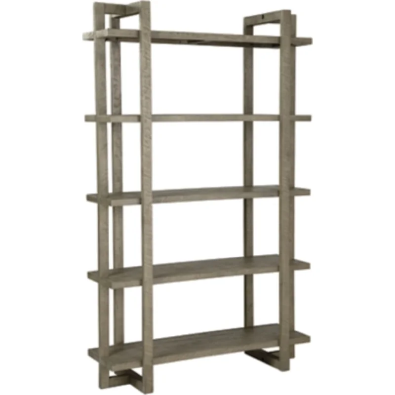 Bergton Bookcase - Distressed Gray