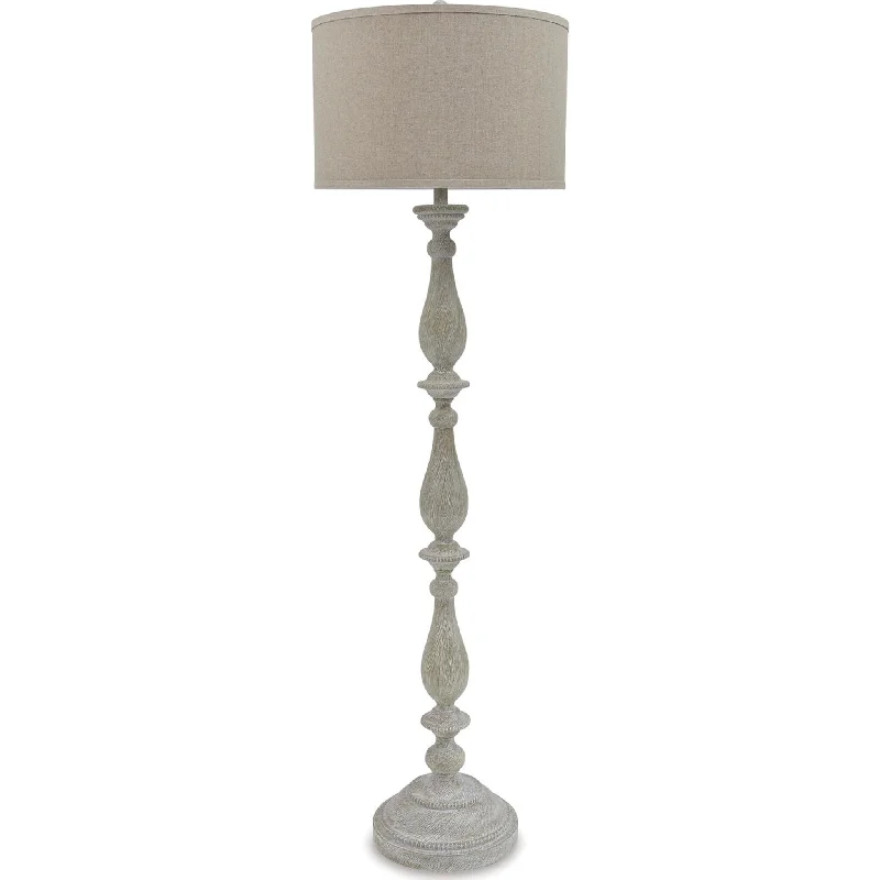 Bernadate Floor Lamp - Whitewash 62.00"