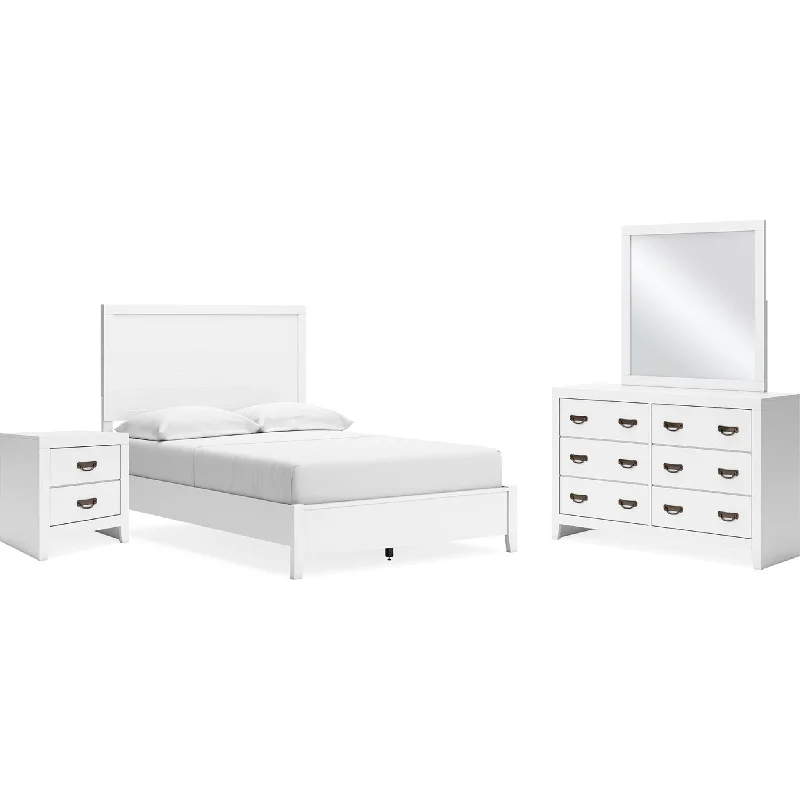 Binterglen 6 Piece Full Panel Bedroom - White