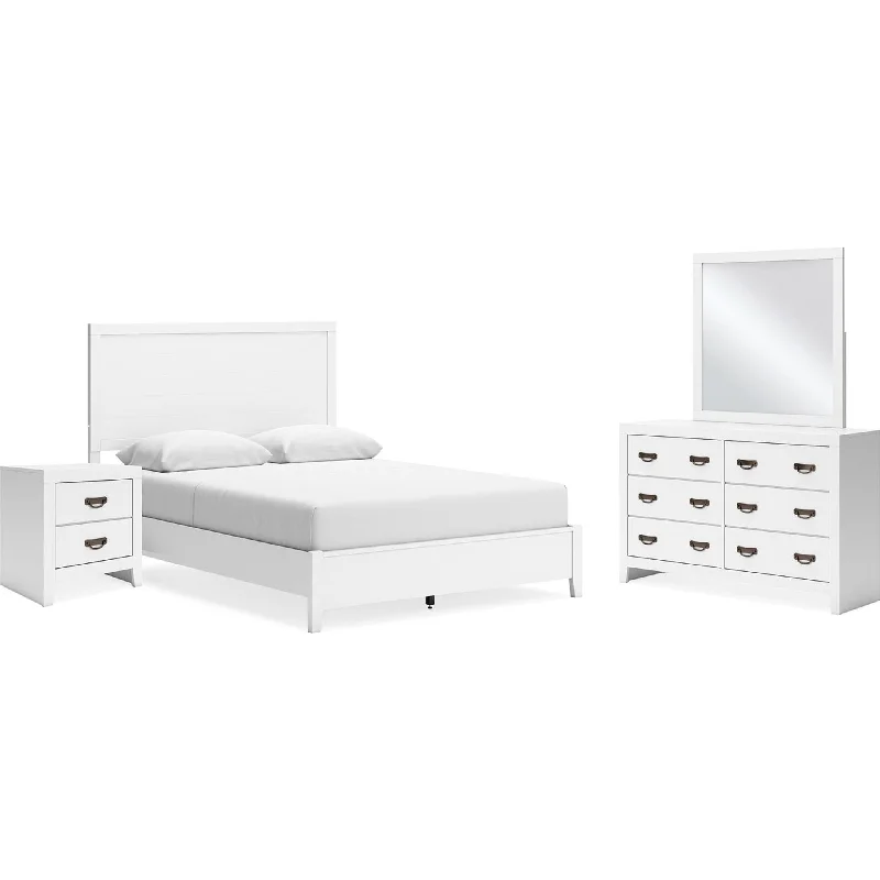 Binterglen 6 Piece Queen Panel Bedroom - White