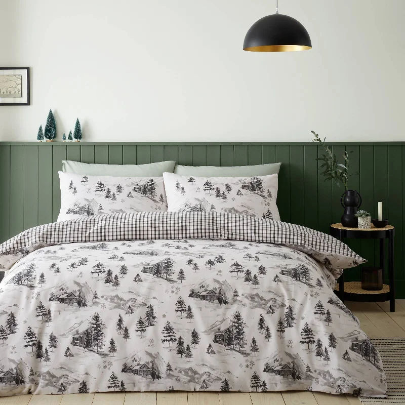 Brushed Alpine Village Duvet Cover Set