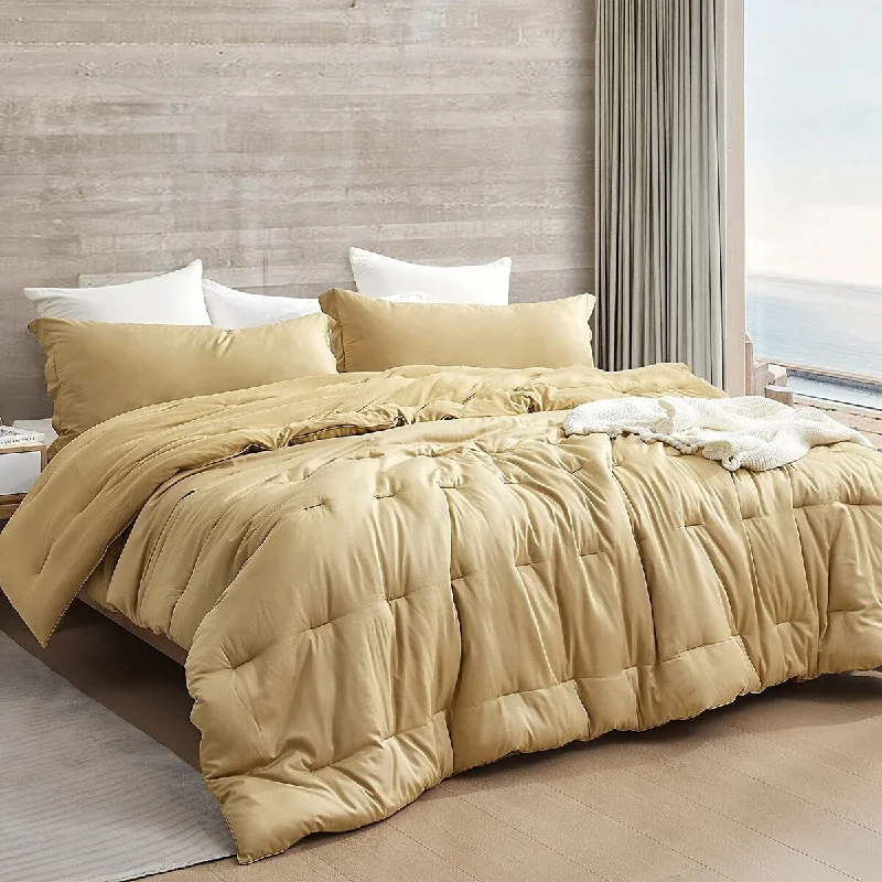 Butter - Coma Inducer® Oversized Cooling Comforter Set - Gold Taupe