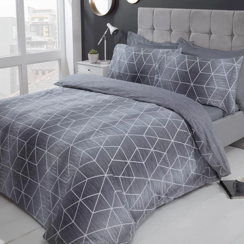 Calvin Duvet Cover Set Grey