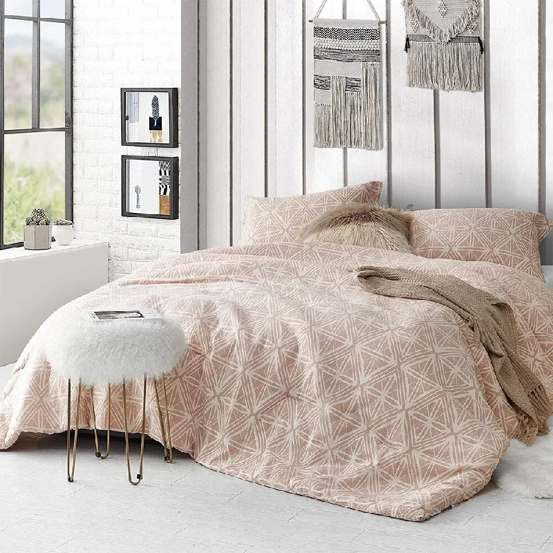 Calypso Sepia Peach Comforter - 100% Yarn Dyed Cotton