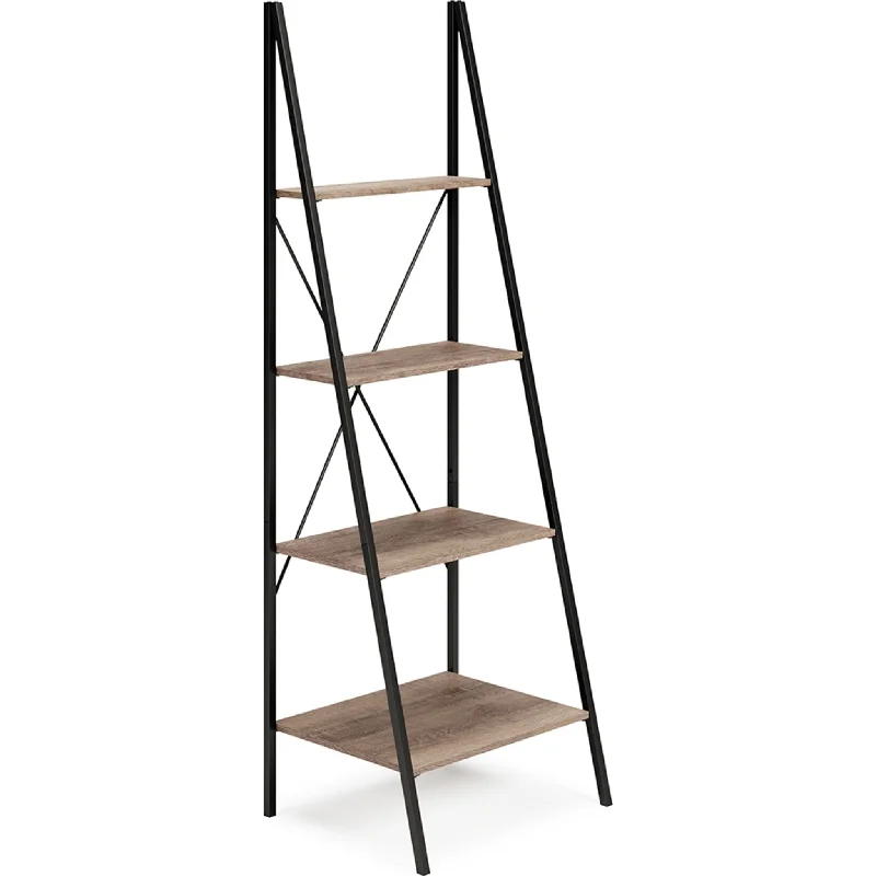 Bertmond Bookcase - Light Brown/Black