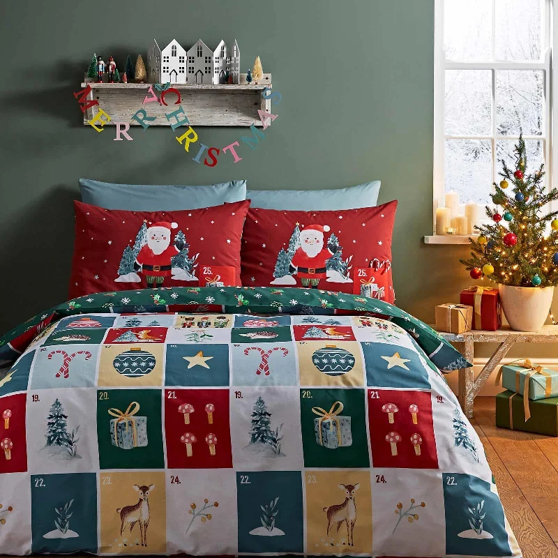 Christmas Advent Calendar Duvet Cover Set