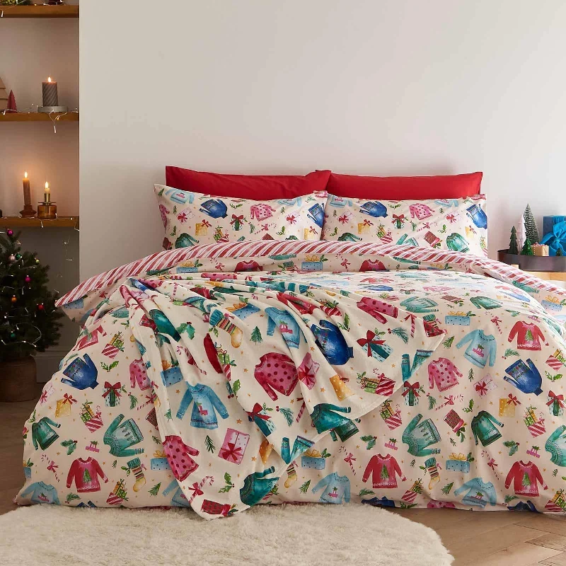 Christmas Jolly Jumpers Duvet Cover Set