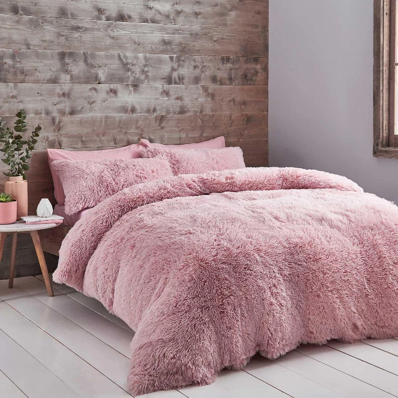 Cuddly Duvet Cover Set Blush