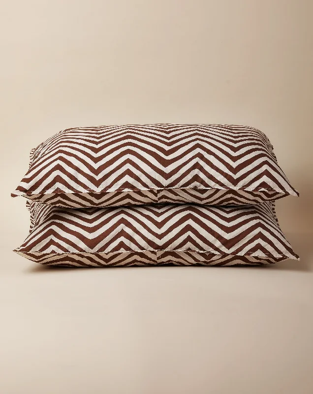 Chevron Heather Pillow Sham Set