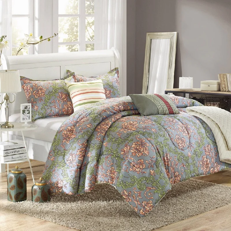 Chic Home Augstus Luxury Reversible 6-piece Comforter Set with Quilt Bonus