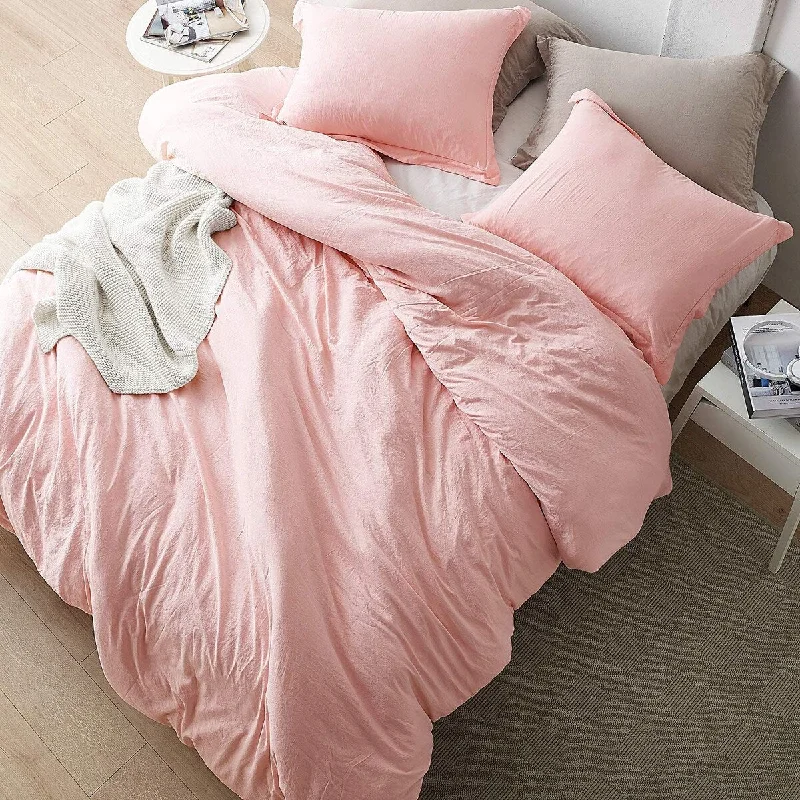 Chommie - Weighted Natural Loft Comforter Set - Rose Quartz