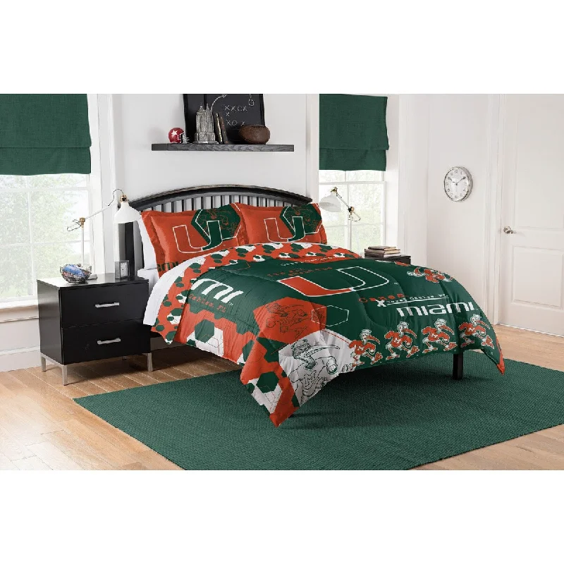 COL 849 Miami Hexagon Take F/Q Comforter Set