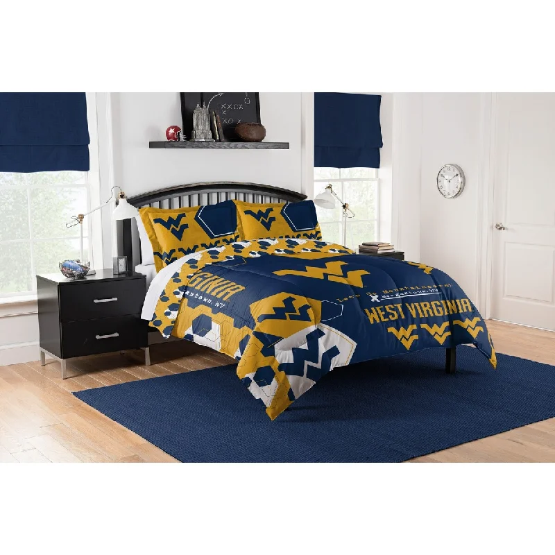 COL 849 West Virginia Hexagon Take F/Q Comforter Set