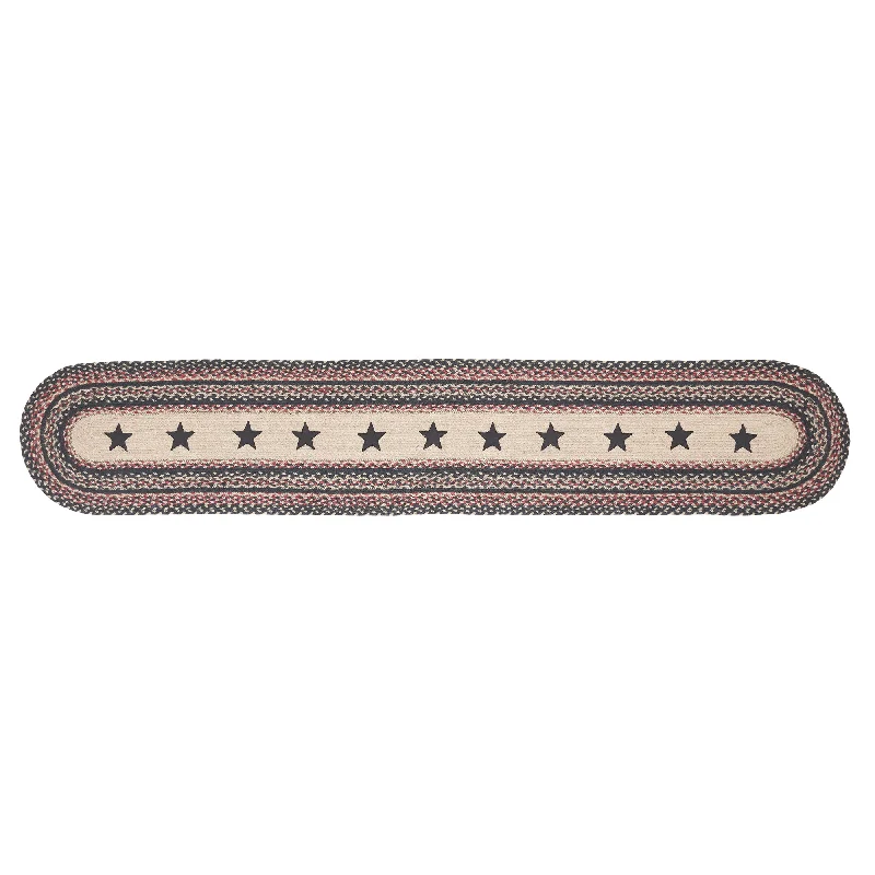 Colonial Star Jute Oval Runner 13x72