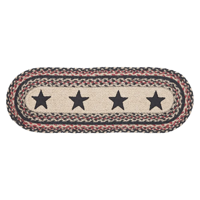 Colonial Star Jute Oval Runner 8x24