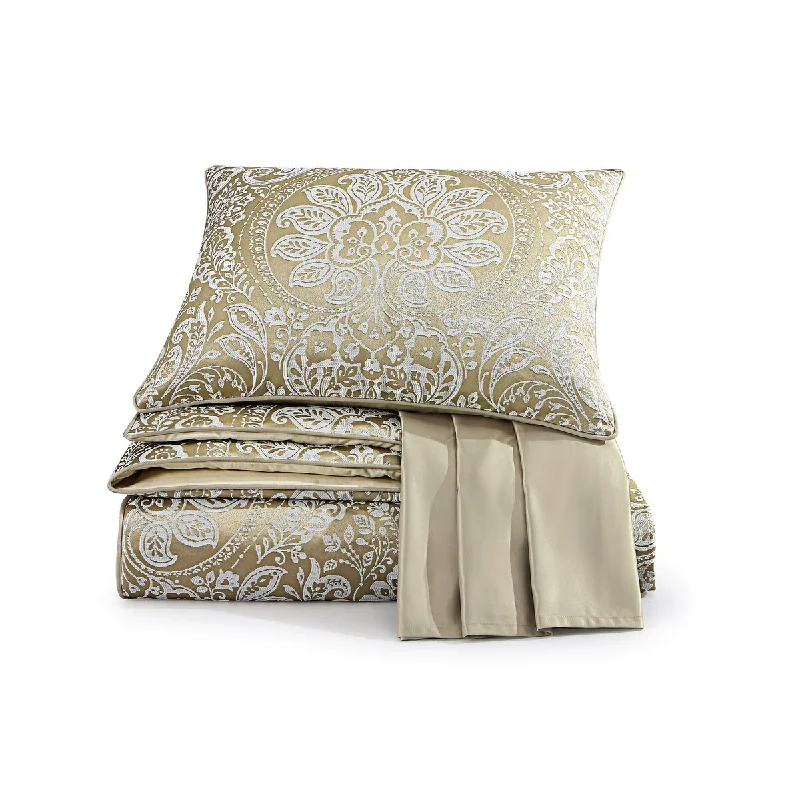 Croscill Helena King Comforter 4-piece Set 110"x96", Champagne