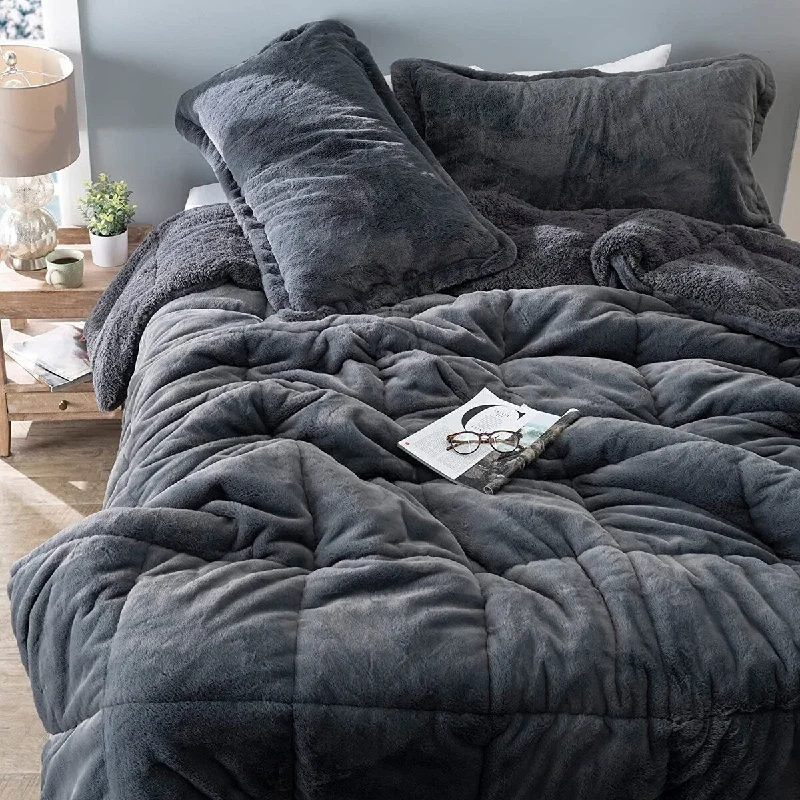 DG OG Chunky Bunny - Coma Inducer® Comforter Set - USA Heavyweight Filled - Steel Gray