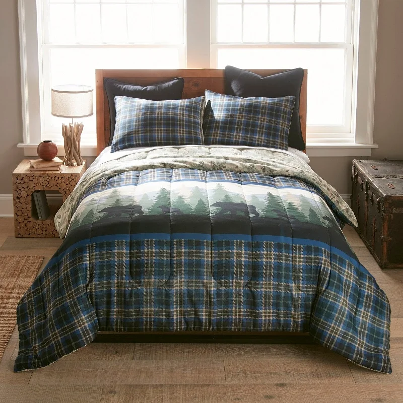 Donna Sharp Bear Journey Blue 3-pc Comforter Set