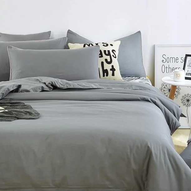 Duvet Cover 300TC Luxury - Light Grey